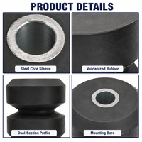 Amortisseur de chocs en caoutchouc industriel anti-vibrations et anti-bruit, toutes directions