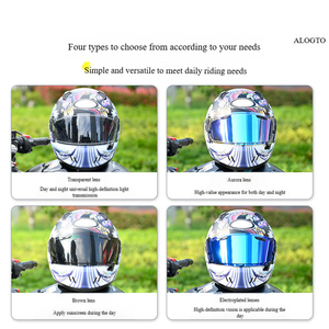 Cascos de Carreras con Lente Plana Compatibles con <span class=keywords><strong>ARAI</strong></span> RX7X/XD/NE0/VX/GX, Cambio de Color, Antivaho, Control de Volumen, Aptos para Uso Diurno/Nocturno - Product Image 3
