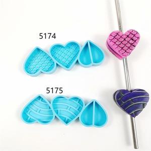 5175 four and a half love concha pastry silicone resin Toppers Molds DIY moldes de silicona para resina epoxi para salud