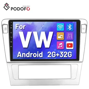 Podofo 9" Android 11 Car Radio For VW Passat B7 2004-2010 Autoradio Car Stereo Carplay Android Auto GPS Wifi Hifi FM RDS CANBUS