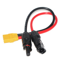 Cable de Extensión con Conector Solar XT90 Hembra a PV para Estación de Energía Portátil