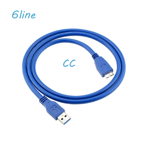 Cable de Datos USB 3.0 Micro B de 6 Líneas CC Cline para Europa, 5 Gbps, Cable USB3.0 HDTV de Carga Rápida - Product Image 1