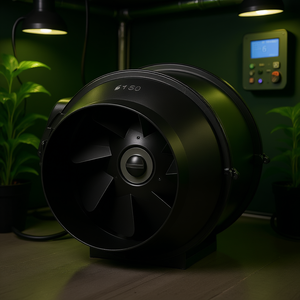 Ventilador en línea para conductos de 6 pulgadas con filtro de carbón de 180 CFM para sistema de ventilación de cultivo hidropónico en carpa de cultivo - Product Image 2