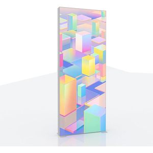 Pancarta de fondo de tela de tensión de doble cara portátil de 2,8*8,2 pies, soporte de caja de luz LED Seg personalizado para ferias comerciales - Product Image 1