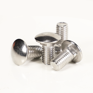 Viti a Testa Tonda in Acciaio Inox 304, Bulloni Quadrati per Mensole, Viti per Carrozziere all'Ingrosso M5/M6/M8/M10 - Product Image 1