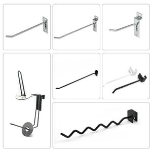 Crochets de suspension EWANG pour panneaux rainurés, crochets d'affichage en métal pour tubes carrés de supermarché - Product Image 6