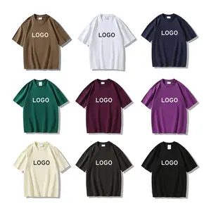 뜨거운 하이 퀄리티 판매 260 Gsm 티셔츠 부어 레 옴므 인쇄 사용자 정의 100 면 남성 빈 티셔츠