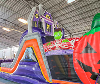 Parcours d'obstacles gonflable commercial en PVC, jeu de parcours d'obstacles gonflable, jeux amusants, PVC, commercial, personnalisé, extérieur