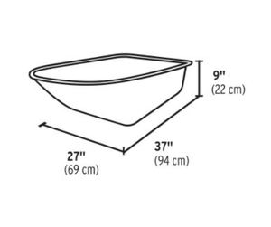 दक्षिण अमेरिकी ट्रपर गुणवत्ता धातु ट्रे हल्के फोल्डेबल टिकाऊ 4-व्हील व्हीलबैरो कारलेट - Product Image 2