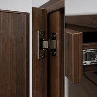 Lemari Dapur Pulau Modern Modular Kayu RTA Tahan Air Ramah Lingkungan Soft Close Grosir Langsung dari Pabrik