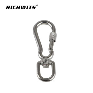 ตัวเชื่อมต่อสแตนเลสรูปเลขแปด RICHWITS สำหรับสายจูงสัตว์เลี้ยง 5x5 5x6 5x7 ตะขอเกี่ยวอเนกประสงค์ ทนทาน - Product Image 1