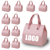 Sac isotherme non tissé personnalisé avec logo imprimé et doublure en aluminium pour la livraison de nourriture