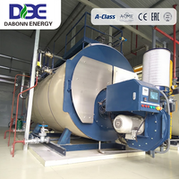 Chaudière à vapeur à gaz naturel de 2 tonnes/h, à tubes de fumée, automatique avec PLC, pour la transformation alimentaire et la production laitière