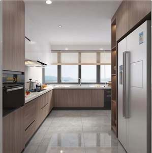 Cuisine moderne sur mesure pour toute la maison, ensemble complet d'armoires de cuisine et finition laquée, armoires de cuisine sans poignée - Product Image 3