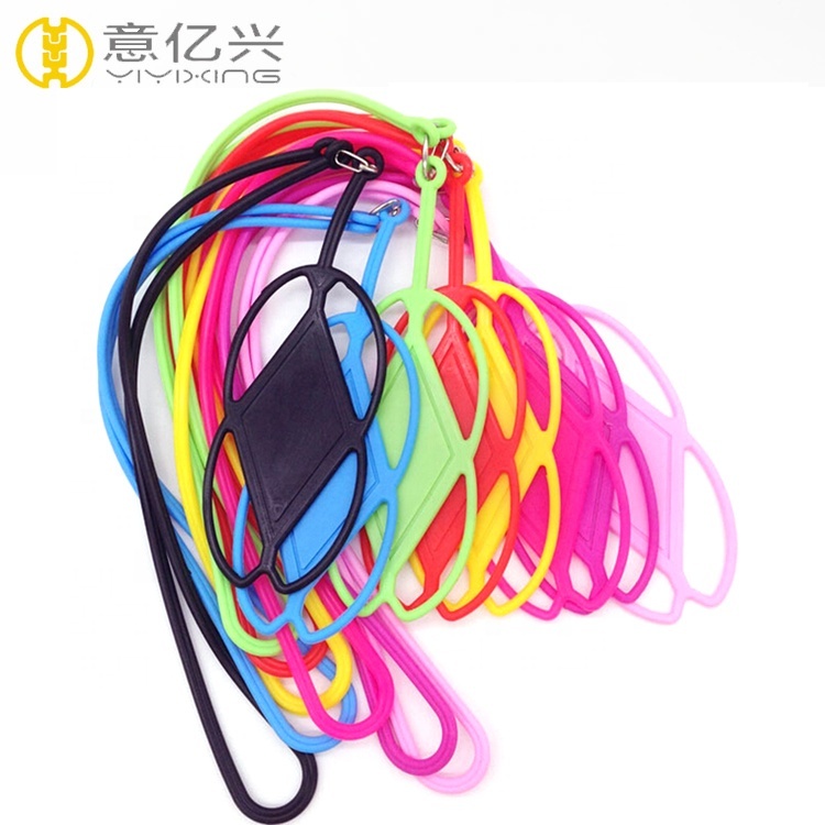 Eco Friendly Material Mobile Phone Holder Lanyard Silicone Cellphone Lanyard with Custom Logo Image 3