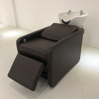 Fauteuil de massage électrique moderne en cuir synthétique avec bac en céramique pour salon de coiffure, atelier, supermarché, garantie 5 ans