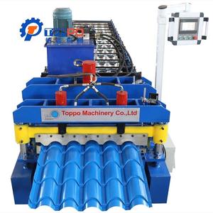 Tốc độ cao kim loại tấm lợp thép tráng men ngói tráng men ngói tấm cuộn hình thành máy làm cho máy xây dựng - Product Image 1