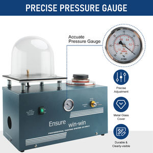 4 لتر آلة صب الفراغ صغيرة مقرنة معدات المجوهرات معدات صنع المجوهرات معدات فراغ آلة الصب مع الجرس - Product Image 5