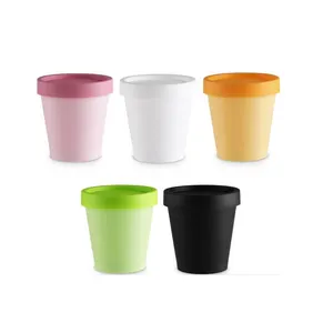 Hoge Kwaliteit Goedkope Macaron Lege Ovale Vorm Plastic Pot In Bulk Grote Reinigende Crème Brede Mond Voor Gezichtsmasker