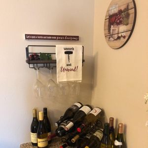 Estante <span class=keywords><strong>de</strong></span> exhibición <span class=keywords><strong>de</strong></span> vino <span class=keywords><strong>de</strong></span> hierro montado en la pared moderno y simple Estante <span class=keywords><strong>de</strong></span> almacenamiento <span class=keywords><strong>de</strong></span> vidrio desordenado elegante Producto transfronterizo - Product Image 4