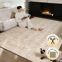 Dsermer Beige Bedruckter Maßgefertigter Bodenteppich Großer Luxus-Wohnzimmerteppich Abstrakte Teppiche & Sets Designer-Schlafzimmerteppich für Zuhause