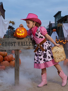 <span class=keywords><strong>Disfraz</strong></span> Creativo de <span class=keywords><strong>Vaquera</strong></span> para Niñas, <span class=keywords><strong>Disfraz</strong></span> de Halloween con Sombrero, Tutú para Actuaciones Infantiles - Product Image 5