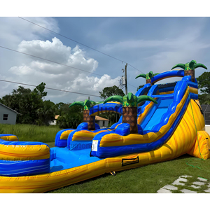 <span class=keywords><strong>Toboggan</strong></span> <span class=keywords><strong>gonflable</strong></span> géant à double piste sur le thème des arbres Huatong pour fêtes d'enfants - Product Image 2