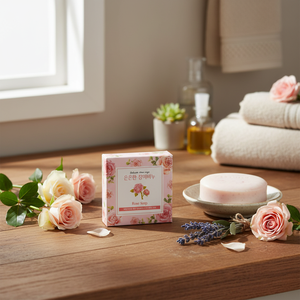 Celgreen Savon au parfum de rose 100g Ingrédients naturels de qualité supérieure Doux pour la peau Écologique et biodégradable - Product Image 3