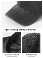 Gorra de Béisbol Desgastada Unisex de Algodón, Gorra Deportiva Vintage, Gorra de Béisbol con Logotipo Bordado Personalizado, Gorra de Golf para Papá