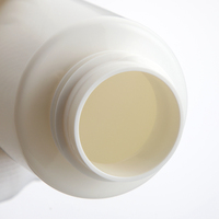 Bouteille de lotion PET cubique blanche de 400ml en gros emballage de bouteille de gel douche en plastique cosmétique