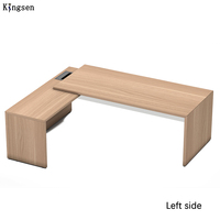 Bureau de direction extensible et réglable en hauteur, table d'ordinateur moderne en bois pour cadre
