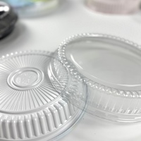 Barquette jetable en plastique PET / Contenant à salade / Contenant à snacks / Assiette de service pour sushi, biscuits, nouilles / Personnalisable / Luxueux / Style japonais / Pour sucre