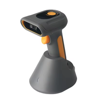 DYscan de grado industrial, escáner de código de barras inalámbrico portátil de alta velocidad, lector de código de barras 2D, base de carga para inventario
