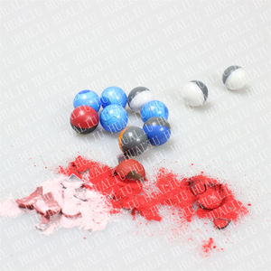 Bolas de polvo de Paintball de calibre 043 05 068 de colores de la mejor calidad suministradas por fábrica para disparar - Product Image 4