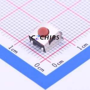 TA-610N-Q-T/R Tactile Switch SMD Switch Single Pole Single Throw Round Button Horizontal Mount 6mm - Product Image 1