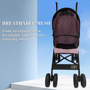 जैक्सब सभी इलाके फोल्डेबल 4-व्हील पालतू जानवर कुत्ते के लिए हल्के टिकाऊ ऑक्फोर्ड सामग्री कॉम्पैक्ट डिजाइन सुरक्षा विशेषताएं - Product Image 5