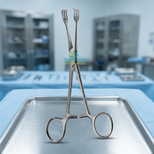 Davicon de-1644 Lahey goitre tenaculum Forceps 3x3ฟัน6สแตนเลสคู่มือเครื่องมือผ่าตัดได้รับการรับรอง CE - Product Image 3