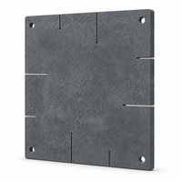 Plaque de four carrée en carbure de silicium avec fentes d'expansion, étagère SiC pour four tunnel, cuisson de vaisselle et de céramique, taille personnalisée