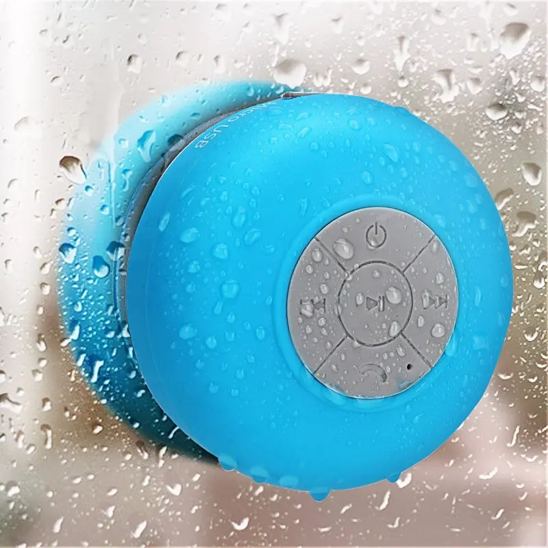 Haut-parleur de douche à ventouse, vente en gros, portable, téléphone portable, mini haut-parleur sans fil