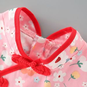 Robe Cheongsam Qipao florale pour bébé fille chinoise, vêtements de fête, robes de princesse d'été pour enfants - Product Image 3
