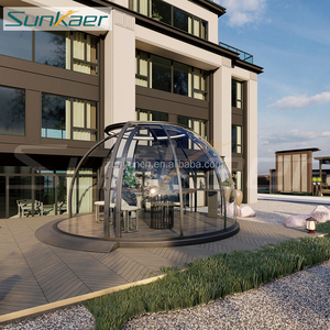 Rumah kubah <span class=keywords><strong>Igloo</strong></span> desain Tiongkok dapat dilepas dengan kamar mandi 360 derajat transparansi penuh luar ruangan rumah Hotel Prefab - Product Image 3