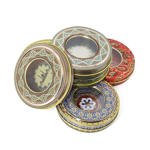 Hộp kim loại tròn đựng nghệ tây, bán buôn, nhỏ, 1g 2g 3g 5g, hộp thiếc đựng nghệ tây trống, có cửa sổ PVC - Product Image 2