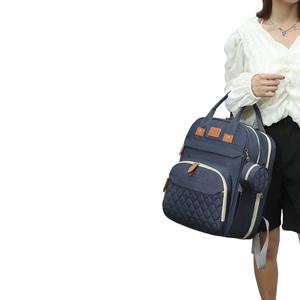 Sac de <span class=keywords><strong>lit</strong></span> pliable multifonctionnel portable en tissu Oxford imperméable et isolé pour mère et bébé, avec port USB, grande capacité, pour <span class=keywords><strong>voyage</strong></span> en extérieur - Product Image 2