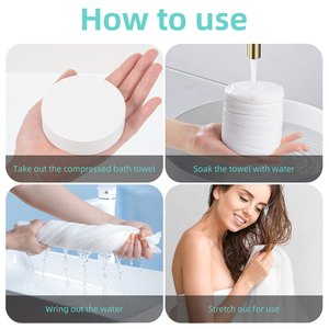 Bán buôn xách tay ma thuật mở rộng dùng một lần nén khăn tắm nhanh khô Viscose khăn cho du lịch kích thước lớn khăn tắm - Product Image 5