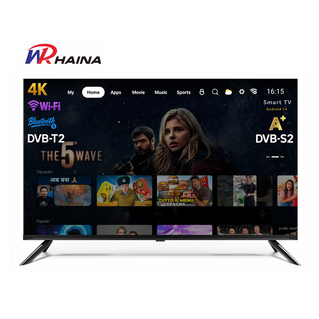 Smart TV 50 Inch FHD Television Factory Price Frameless TV Android 14 TV Customization