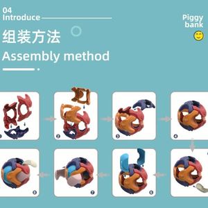 Câu đố lắp ráp bóng 3D, khối xây dựng giáo dục để giải phóng căng thẳng, nồi tiết kiệm lắp ráp trẻ em - Product Image 6