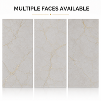 Dalle de porcelaine grand format en pierre frittée blanche à grain de maille de luxe, aspect marbre, taille personnalisée, pour mur et sol de villa