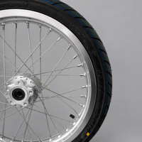 Kit de roues chromées argentées de 17 pouces pour Surron Light Bee X LBX avec moyeu CNC et pneus CST Street, assemblage d'usine OEM