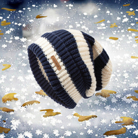 Nouveau bonnet unisexe oversize de créateur 2024, en gros, en crochet, pour l'hiver, respirant, imperméable, broderie 3D, logo personnalisé, motif