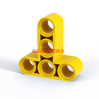 BEBRICKS Série de pièces de construction 60484 Liftarm technique de forme modifiée épais 3x3 Briques de construction MOC pour voiture RC